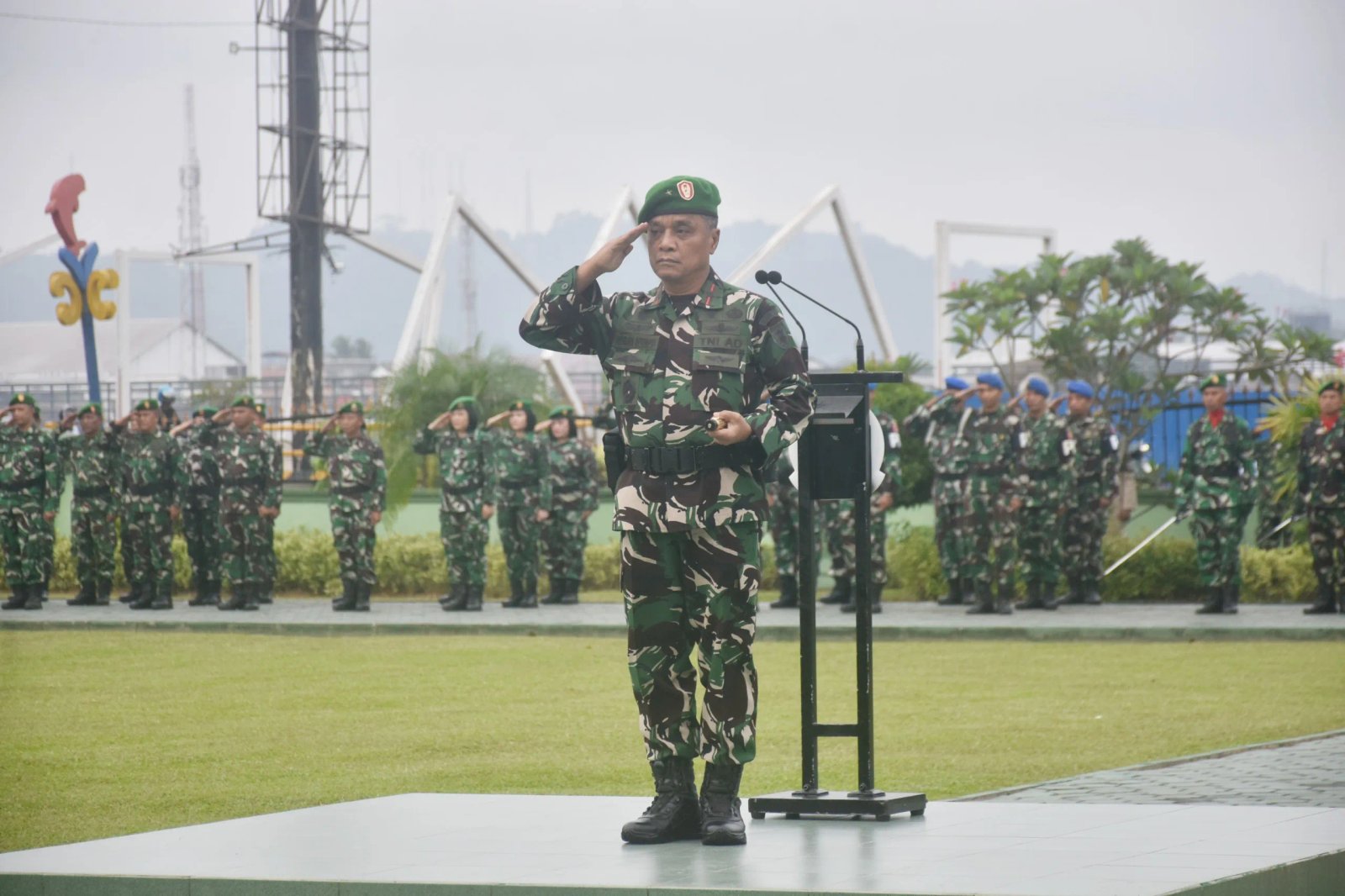 Upacara 17-an di Korem 091/ASN, Kasad Tekankan Disiplin dan Citra Positif TNI AD