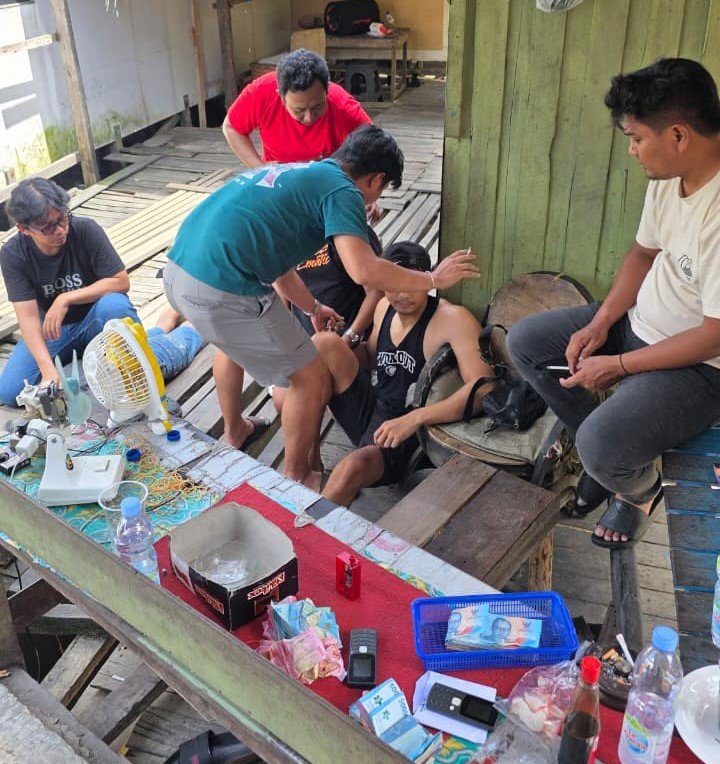 Polda Kaltim Gerebek Zona Merah Narkoba Gang Kedondong Samarinda